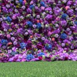 FW082 Purple roses flower wall backdrop 8x8ft cloth fabric backup - Image 4
