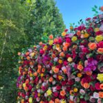 FW087 Colorful flower wall backdrop 8x8ft cloth fabric backup - Image 5