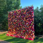 FW087 Colorful flower wall backdrop 8x8ft cloth fabric backup - Image 6