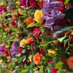 FW087 Colorful flower wall backdrop 8x8ft cloth fabric backup - Image 2