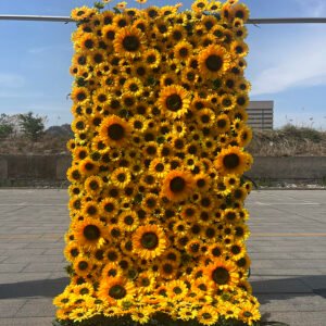 FW090 Sunflowers flower wall backdrop 4x8ft cloth fabric backup