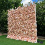 FW093 Dusty roses flower wall backdrop 8x8ft cloth fabric backup - Image 4