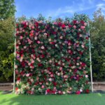 FW096 Leaves with flowers wall backdrop 8x8ft cloth fabric backup