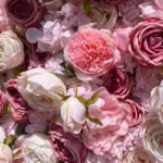 FW099 Pink and blue flower wall backdrop 8x8ft cloth fabric backup - Image 4