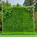 FW103 Grass with plants wall backdrop 8x8ft cloth fabric backup