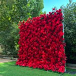 FW104 Red roses flower wall backdrop 8x8ft cloth fabric backup - Image 5