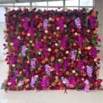 FW119 Tropical rainforest flowers flower wall backdrop 8x8ft cloth fabric backup