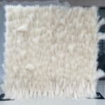 FW111 White pampas flower wall backdrop 8x8ft cloth fabric backup