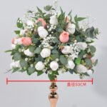 FC0015 Roses bud with leaves flower centerpieces for wedding decoration - Image 15