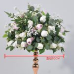 FC0015 Roses bud with leaves flower centerpieces for wedding decoration - Image 12