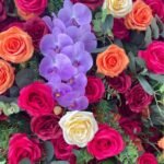 FW119 Tropical rainforest flowers flower wall backdrop 8x8ft cloth fabric backup - Image 3