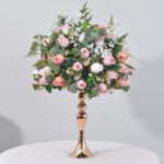 FC0015 Roses bud with leaves flower centerpieces for wedding decoration - Image 11