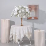 FC0032 White roses orchid flower centerpieces for wedding decoration - Image 11