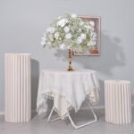 FC0032 White roses orchid flower centerpieces for wedding decoration - Image 12