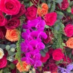 FW119 Tropical rainforest flowers flower wall backdrop 8x8ft cloth fabric backup - Image 2