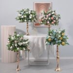 FC0015 Roses bud with leaves flower centerpieces for wedding decoration - Image 20