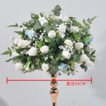 FC0015 Roses bud with leaves flower centerpieces for wedding decoration - Image 19
