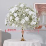 FC0032 White roses orchid flower centerpieces for wedding decoration - Image 15
