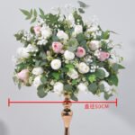 FC0015 Roses bud with leaves flower centerpieces for wedding decoration - Image 18