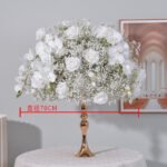 FC0032 White roses orchid flower centerpieces for wedding decoration - Image 16