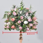 FC0015 Roses bud with leaves flower centerpieces for wedding decoration - Image 17