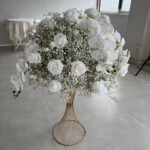 FC0032 White roses orchid flower centerpieces for wedding decoration - Image 4
