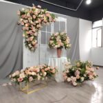 TR0025 Dusty roses table runner for wedding decoration - Image 2