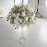 FC0032 White roses orchid flower centerpieces for wedding decoration - Image 7