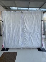 FW114 White and pink roses ombre flower wall backdrop 8x8ft cloth fabric backup - Image 6