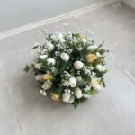 FC0015 Roses bud with leaves flower centerpieces for wedding decoration - Image 3