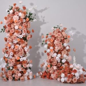 BD003 Rosyflower Backdrop flowers autumn theme for wedding events