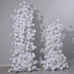 BD007 Rosyflower Backdrop flowers white roses for wedding decoration - Image 4