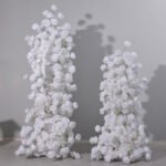 BD007 Rosyflower Backdrop flowers white roses for wedding decoration - Image 5
