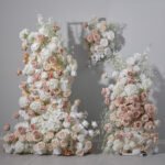 BD009 Rosyflower Backdrop flowers white and dusty roses for weddings