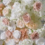 BD009 Rosyflower Backdrop flowers white and dusty roses for weddings - Image 2